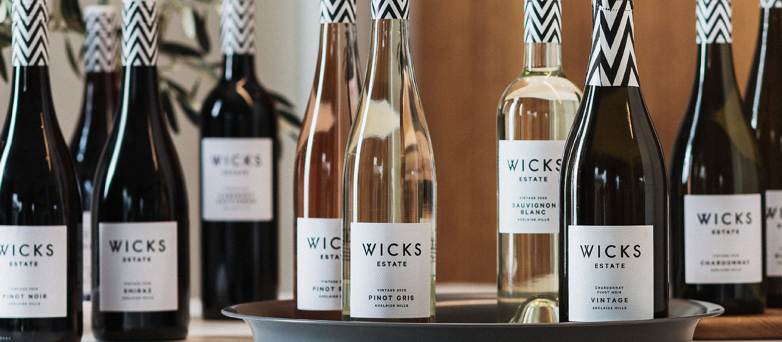 Selection of Wicks Estate Wines from the Adelaide Hills